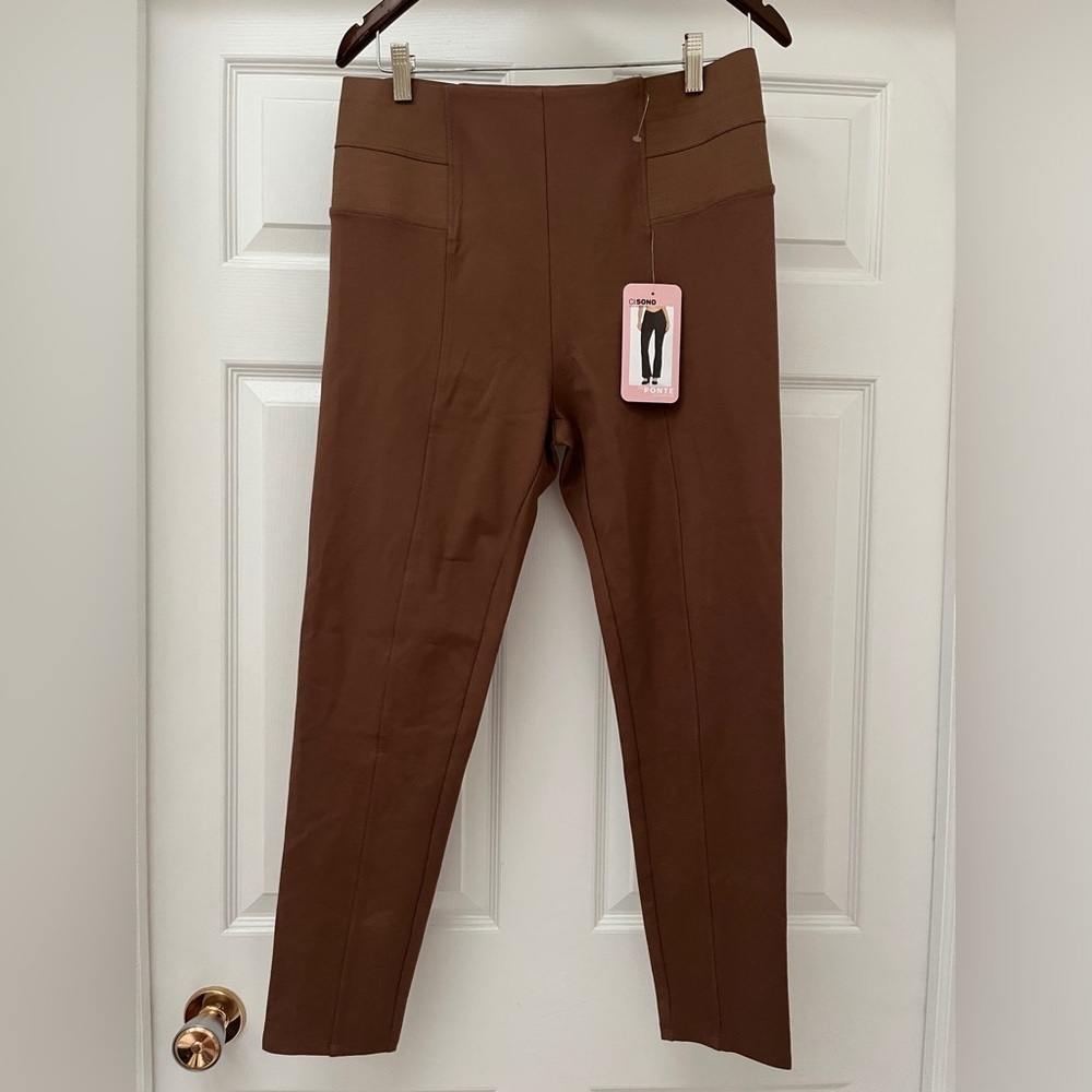 NWT Ci Sono saddle brown leggings/pants size large
